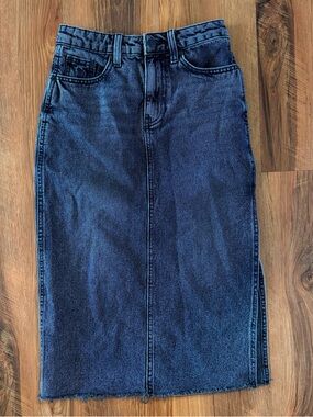 ASOS Denim Midi Pencil Skirt